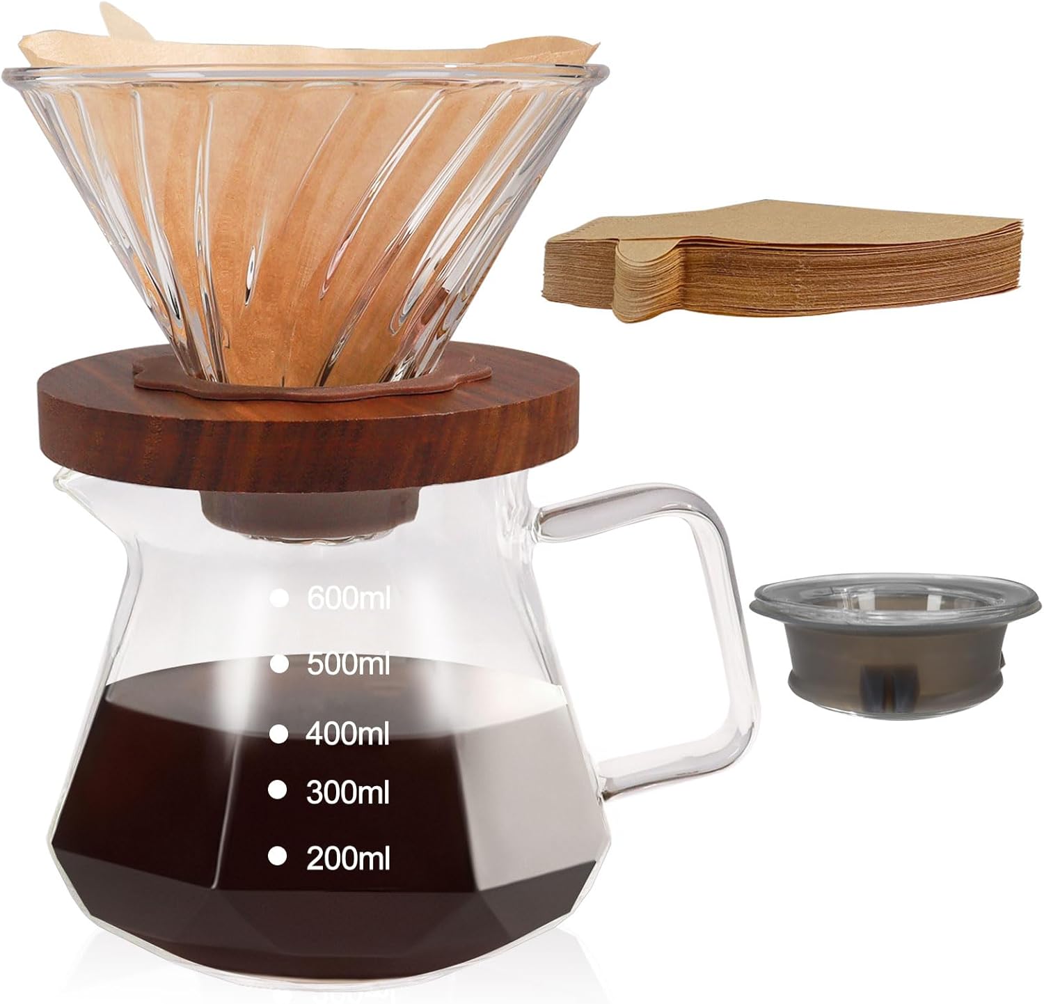 Ditosh Pour-over Coffee Maker + 100 filters